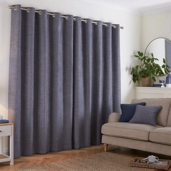 Churchgate Swithland Herringbone Eyelet Curtains (Blackout Available) 4