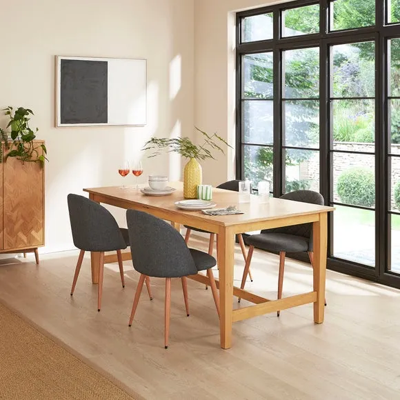 Astrid Dining Chair, Flatweave Fabric 2