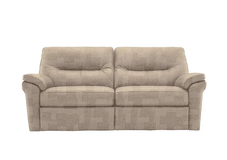 Seattle 3 Seater Fabric Power Recliner Sofa with Power Lumbar and Heated Seats - Faro Mist