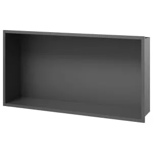 Concept Matt Black Shower Niche Kit - 620 x 320 x 120mm