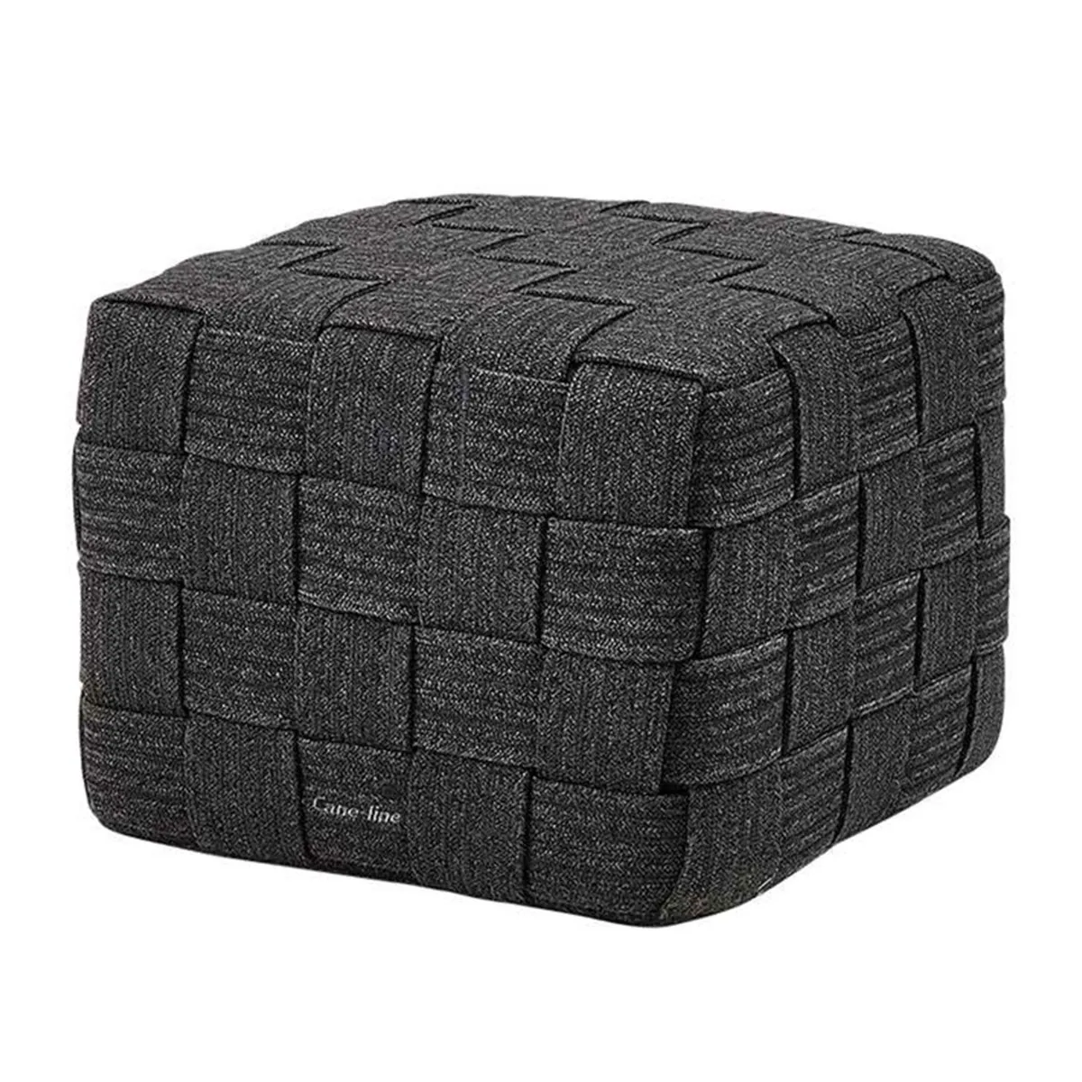 Cane-line Cube Footstool, Dark Grey