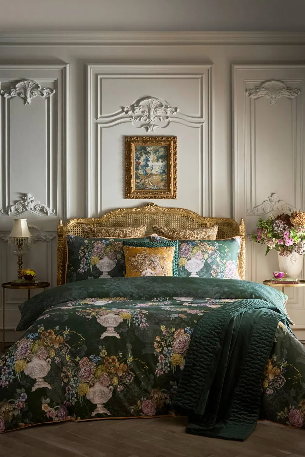 Laurence Llewelyn-Bowen 'Tuscan Holiday' 100% Cotton Duvet Cover Set in Green 5