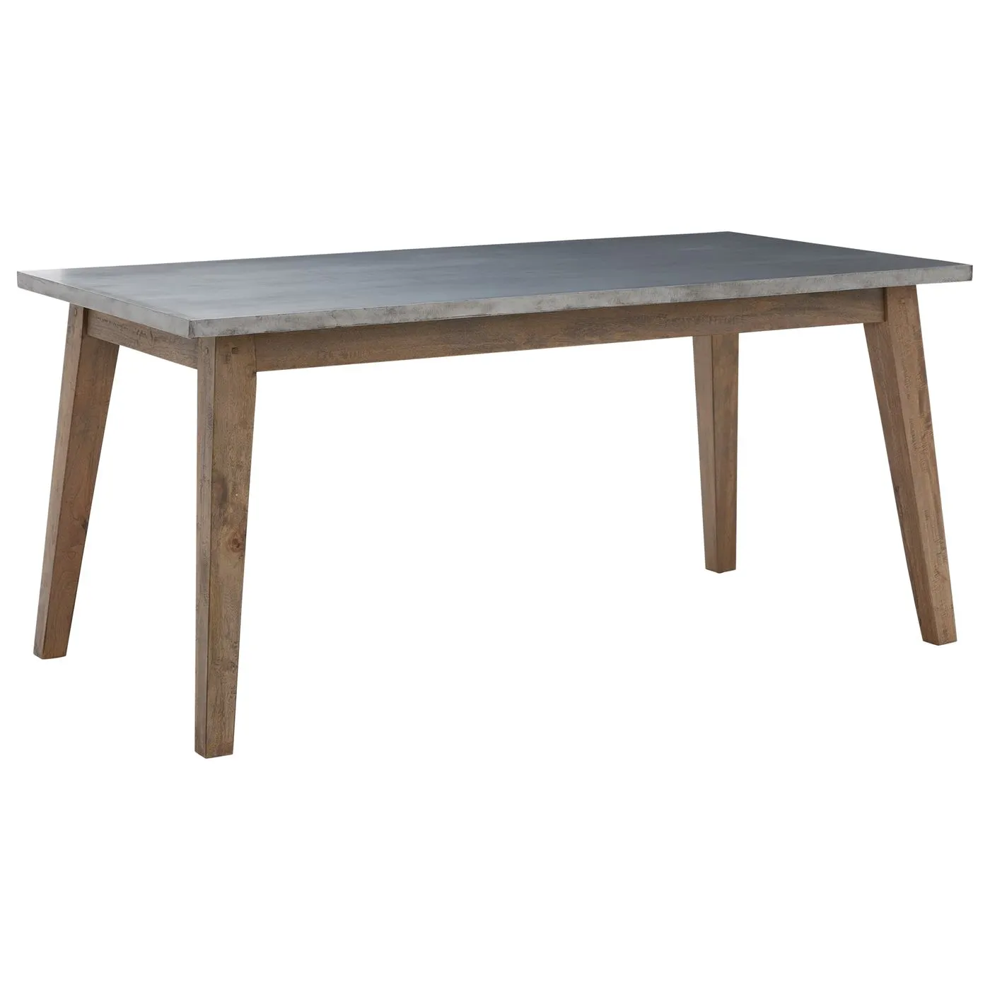 Hancock Zinc Dining Table, Salvage Deep Grey