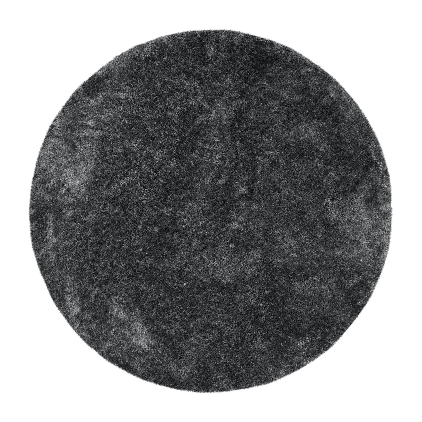Indulgence Circle Shaggy Rug Grey