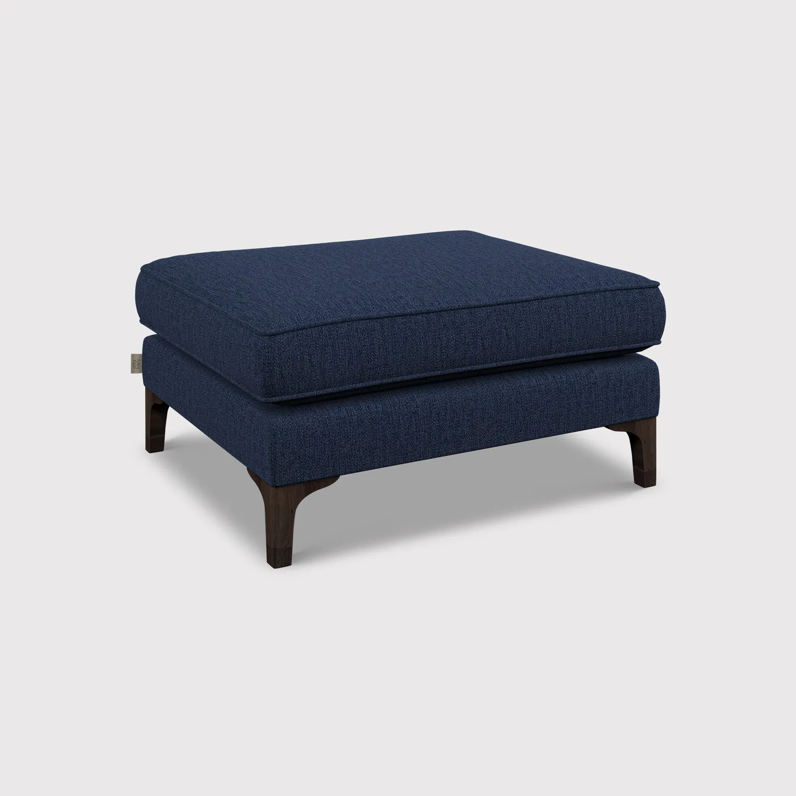 Orla Kiely Arklow Footstool, Navy Fabric | Barker & Stonehouse 1