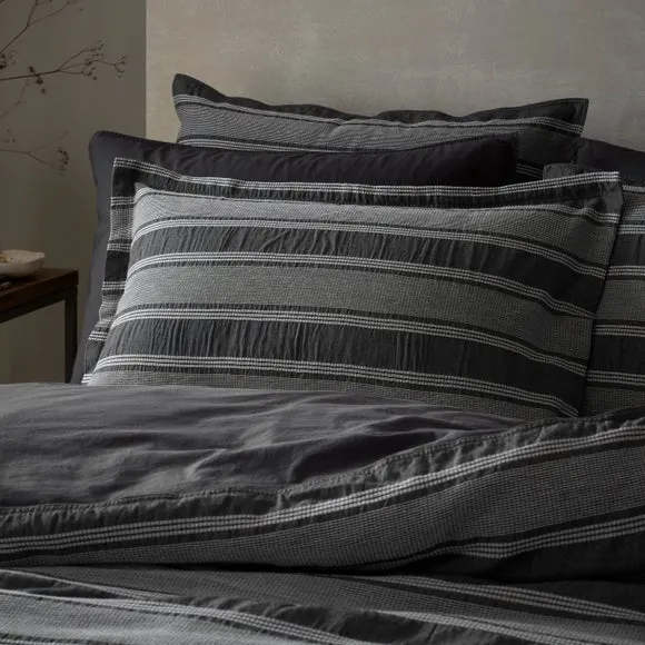 Combe Stripe 100% Organic Cotton Oxford Pillowcase