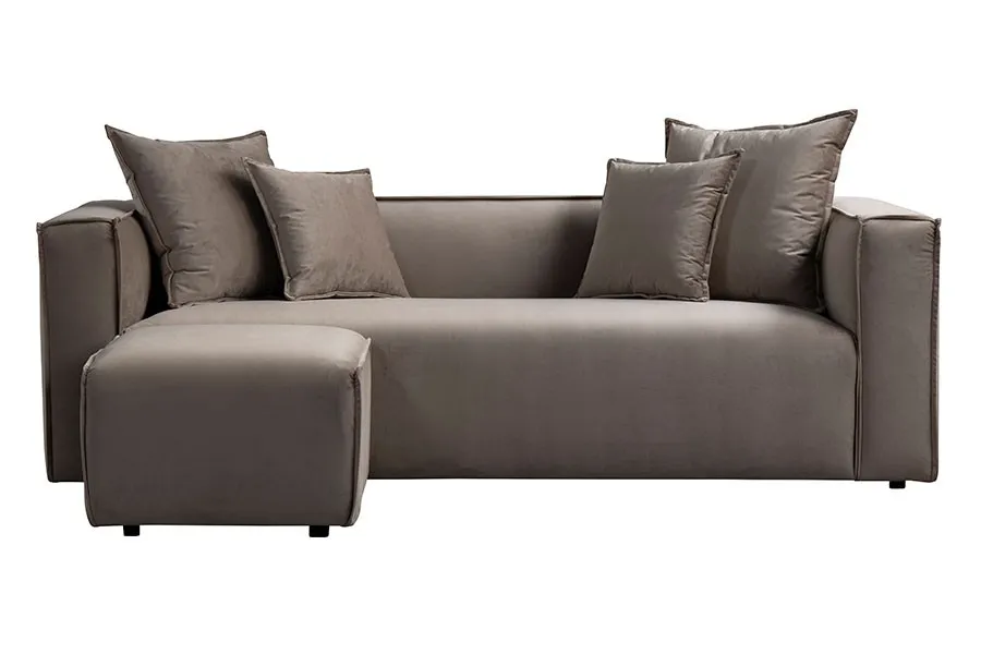 Max Three Seat Corner Sofa - Taupe