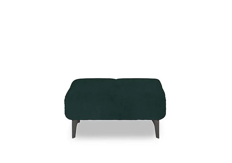 Sienna Fabric Large Footstool - Bottle Green
