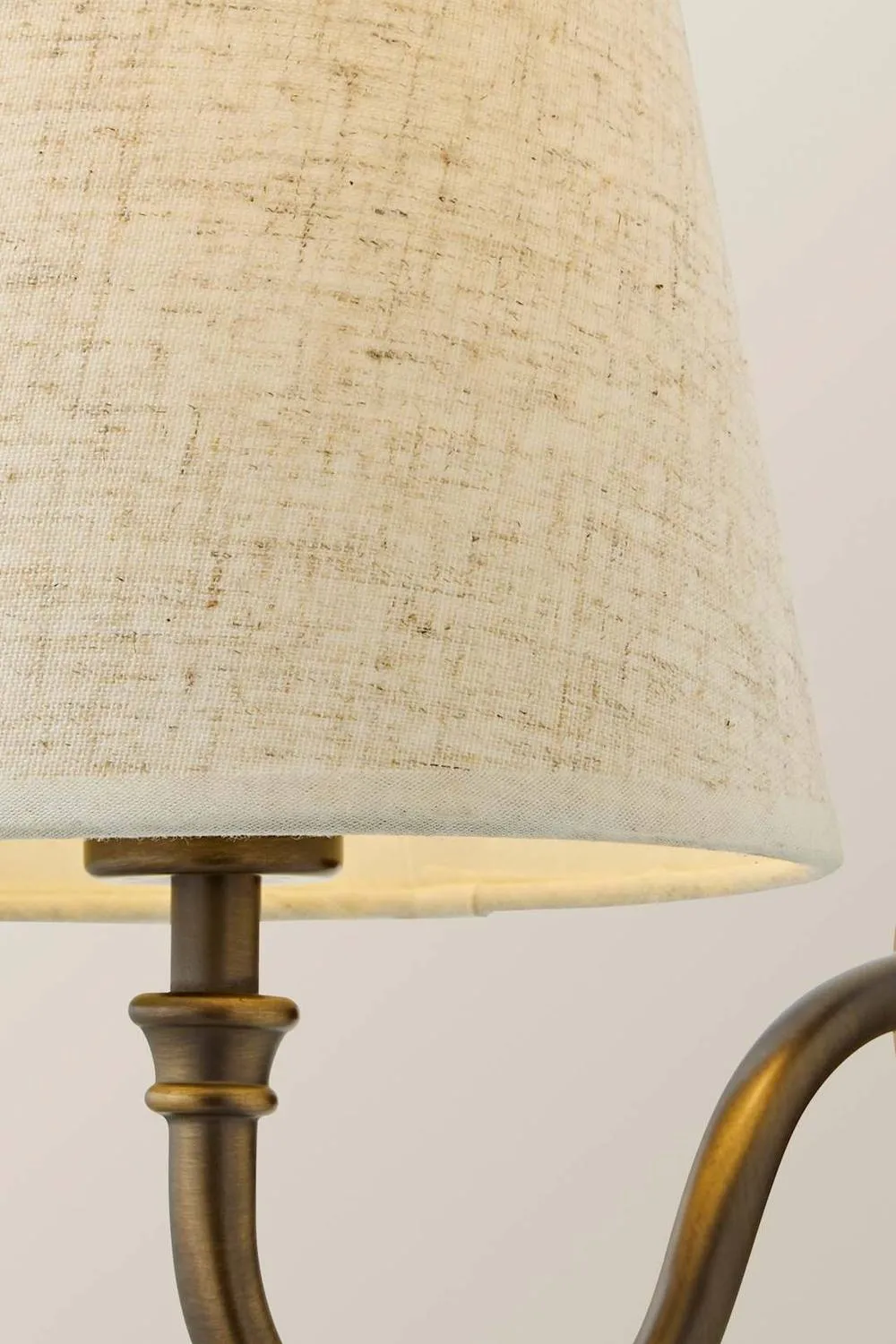 ValueLights Lowe Linen Taper Shade Metal Portable Rechargeable Wall Light in Bronze 4