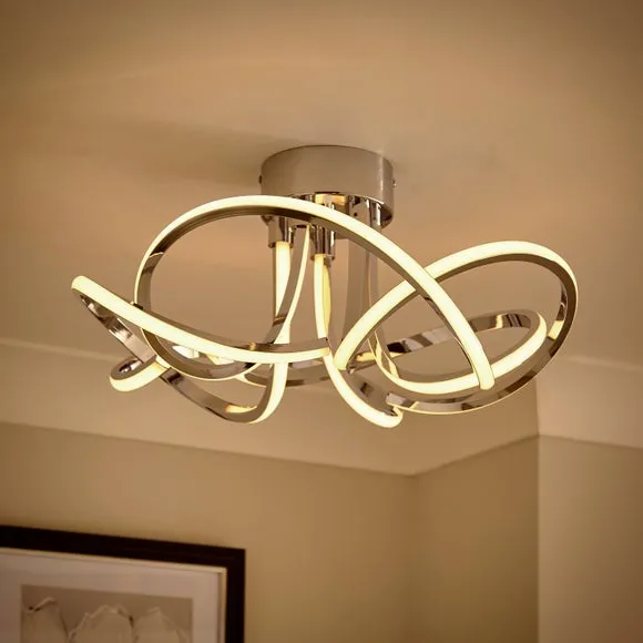 Margot Semi Flush LED Ceiling Light 2