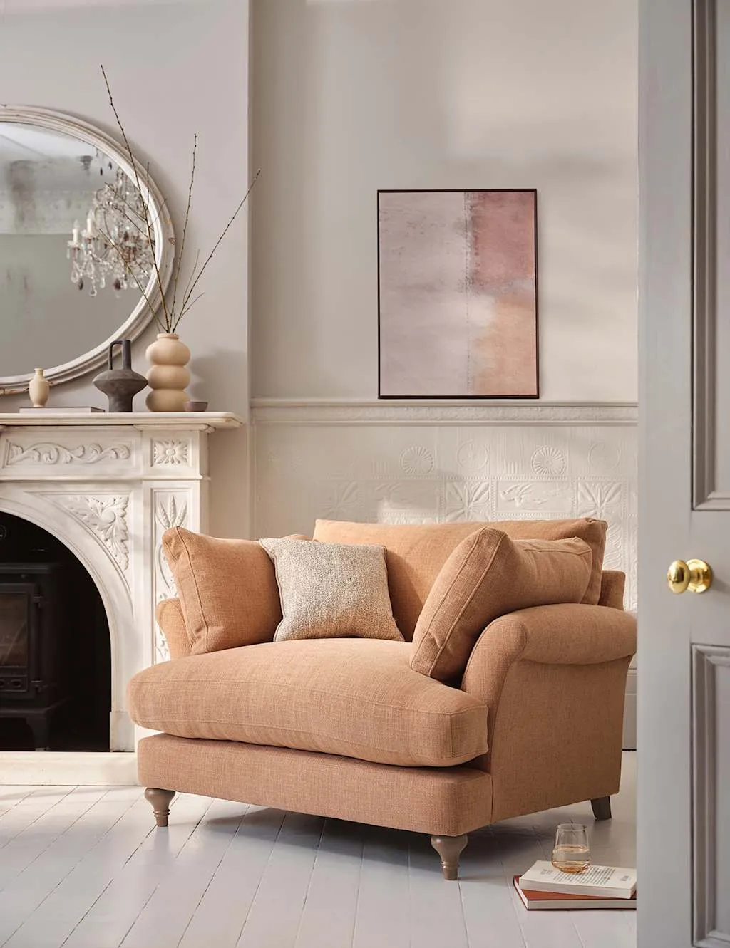 BARKER AND STONEHOUSE Isla Snuggle Chair Camel