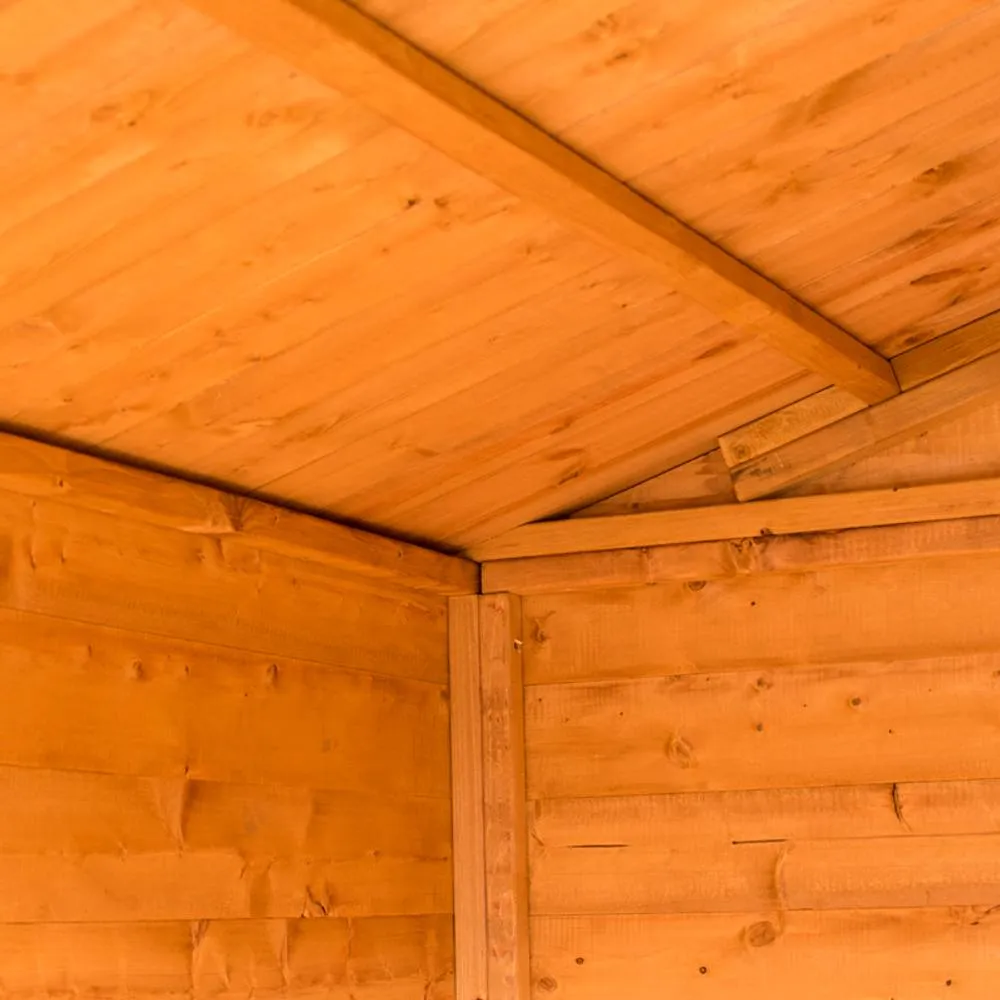 Shires Casita + Verandah Tongue & Groove Garden Shed Workshop Approx 7x9 ft in Brown 5