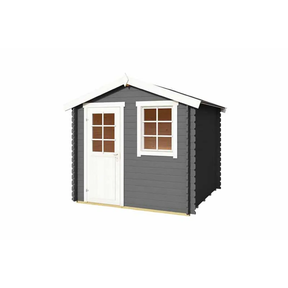 Lasita Maja Ltd Wels 2-Log Cabin, Garden Room, Home Office - L263.7xW250xH233.7 cm in Light Brown 5