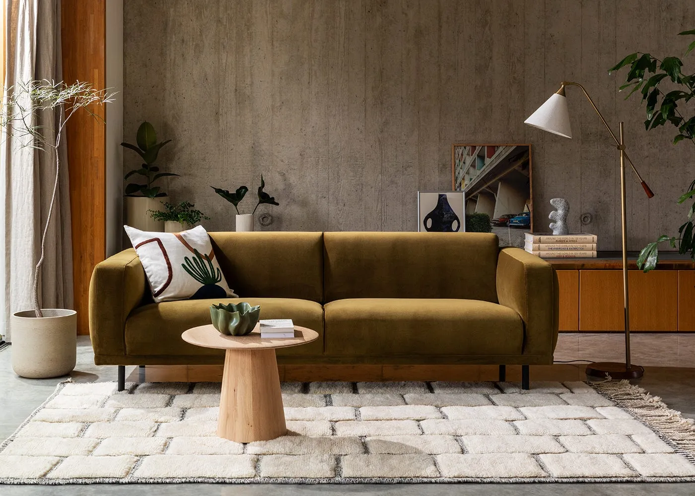 Heal's Harri Armchair Chunky Boucle Ecru 2