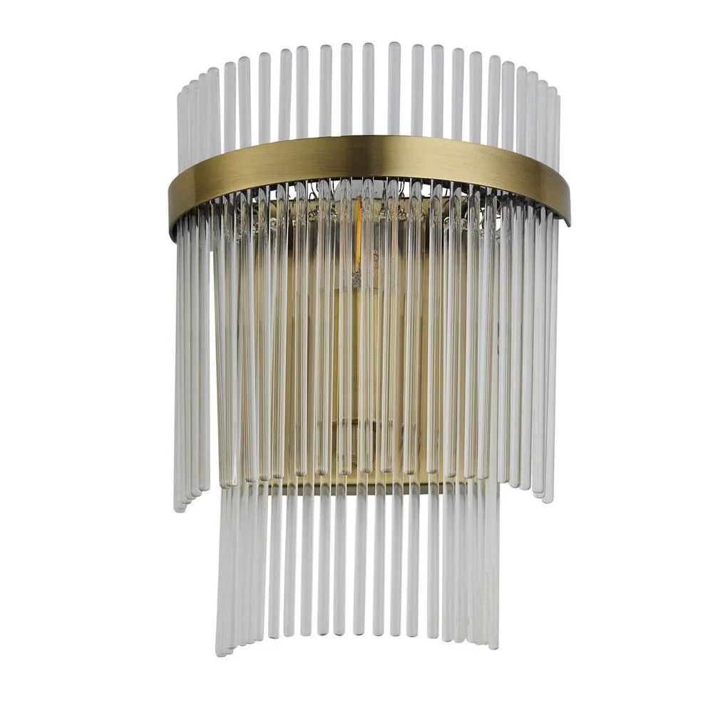 Netlighting Marietta Glass Wall Lamp Antique Brass in Gold 6