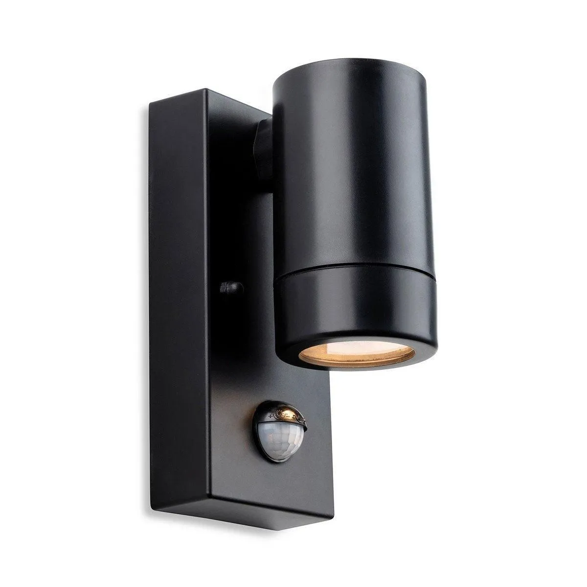 Netlighting Ravel Down Resin Single Wall with PIR Black IP54