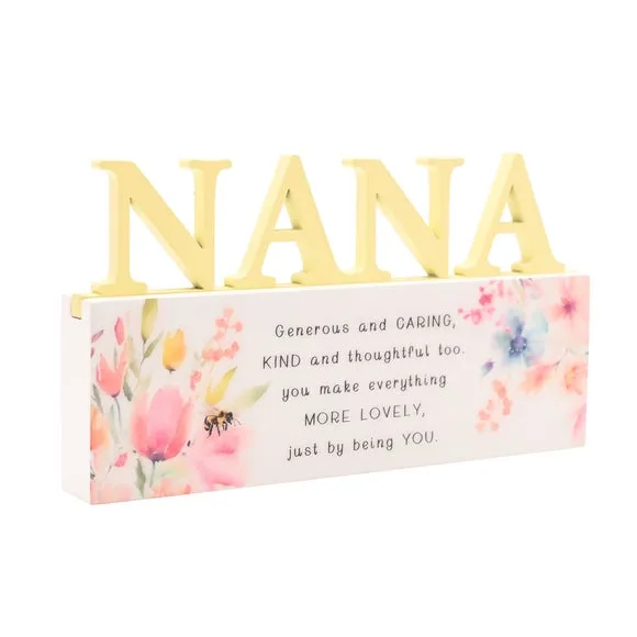 The Cottage Garden Floral Word Ornament 3