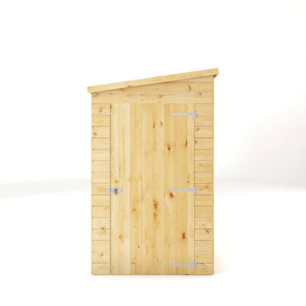 Mercia 8x4 Feet Modular Shiplap Pent - Windowless - L252 x W127.9 x H203.3 cm in Light Brown 3