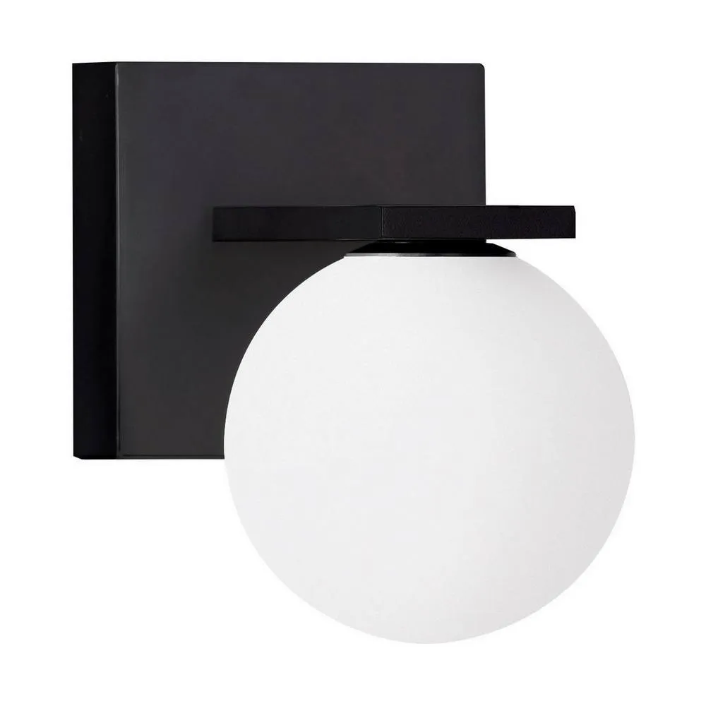Netlighting Oracle Outdoor Globe Wall Lamp Sandy Black LED 9W 425lm 3000K IP65