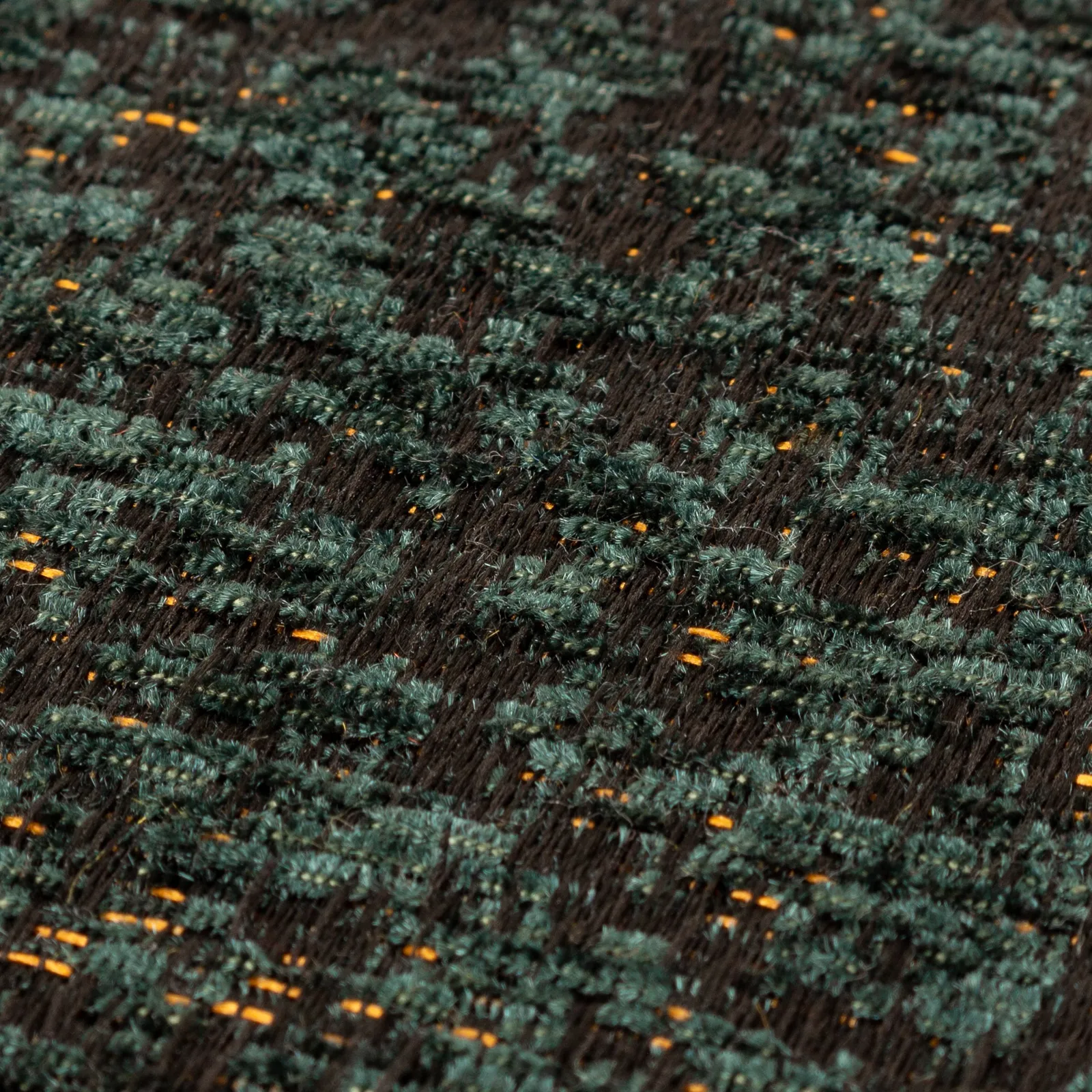 Paoletti Galaxy Chenille Piped Cushion in Emerald 3