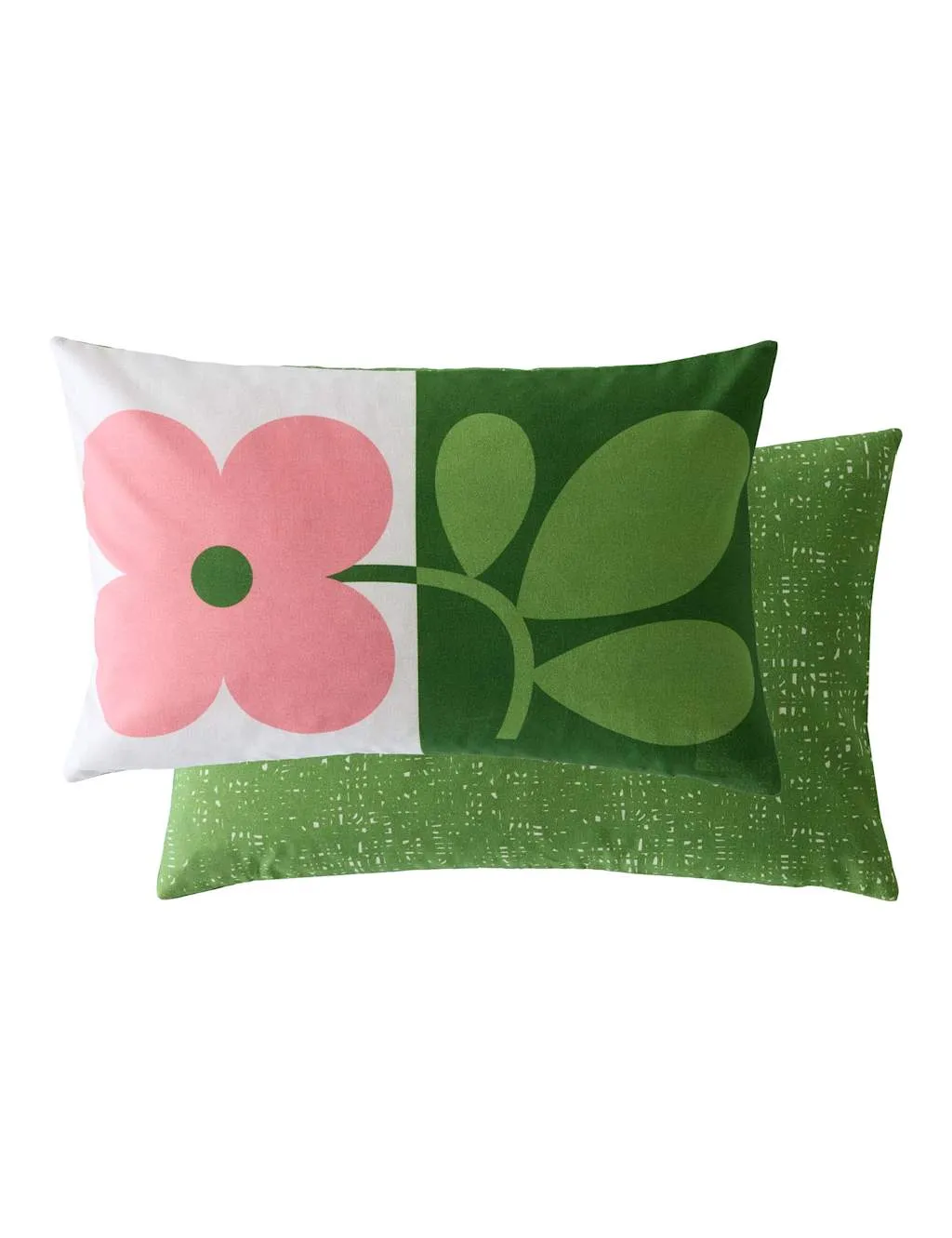 Orla Kiely Floret Cotton Rich Cushion with Linen Pink Mix