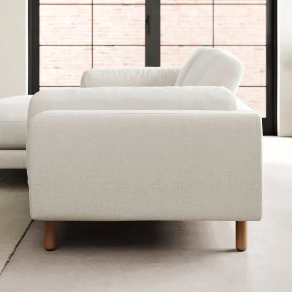 Newton Chenille Soft Texture Corner Chaise Sofa 3