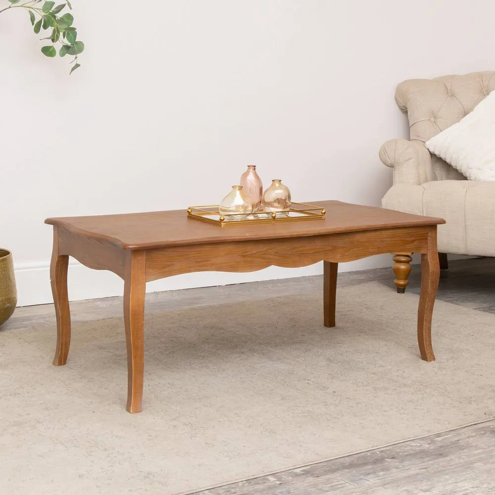 Melody Maison Dark Wood Coffee Table - Ashwell Range in Brown 6