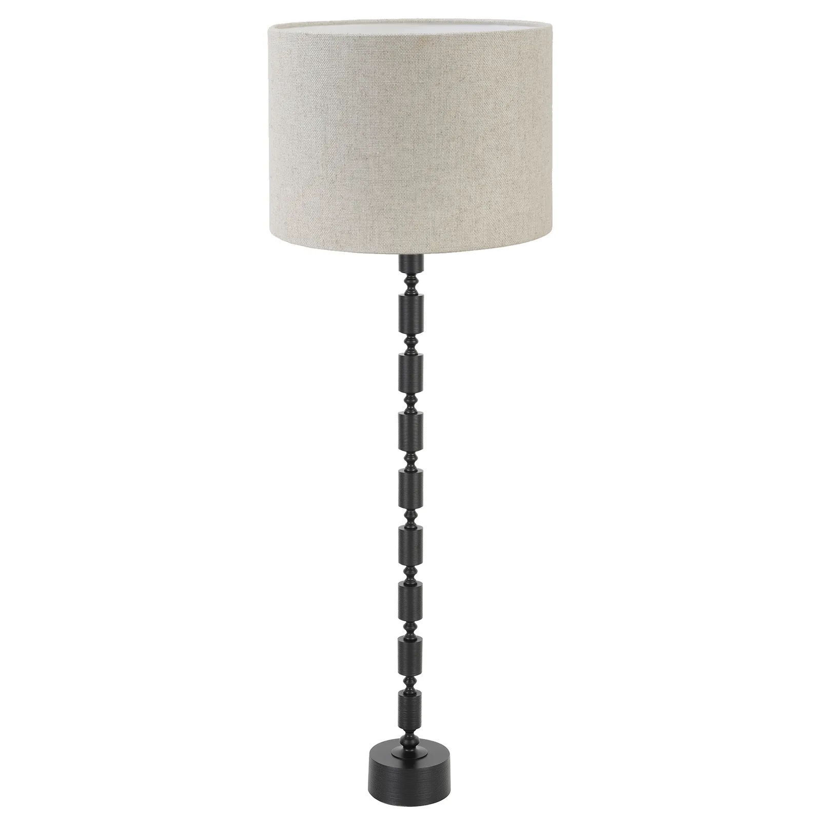 Black Tiered Floor Lamp Wood | Barker & Stonehouse