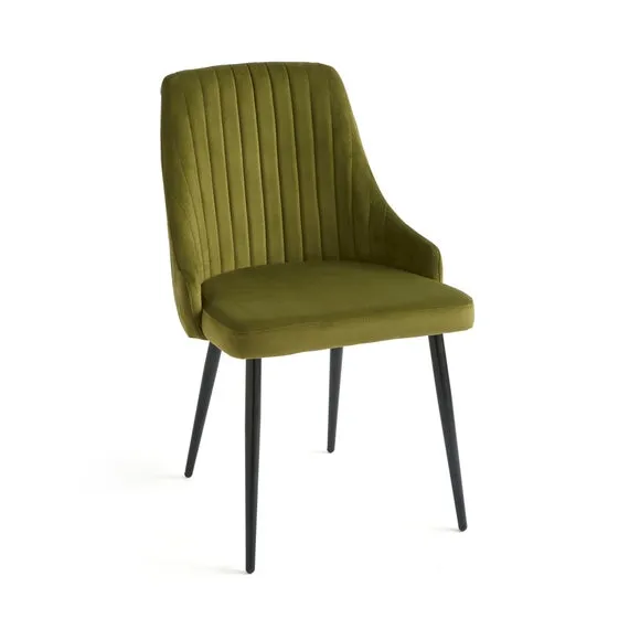 Shea Set of 2 Dining Chairs, Velvet 6