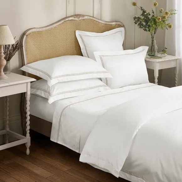 Dorma Rovello Embroidery 100% Cotton Duvet Cover & Pillowcase Set 5