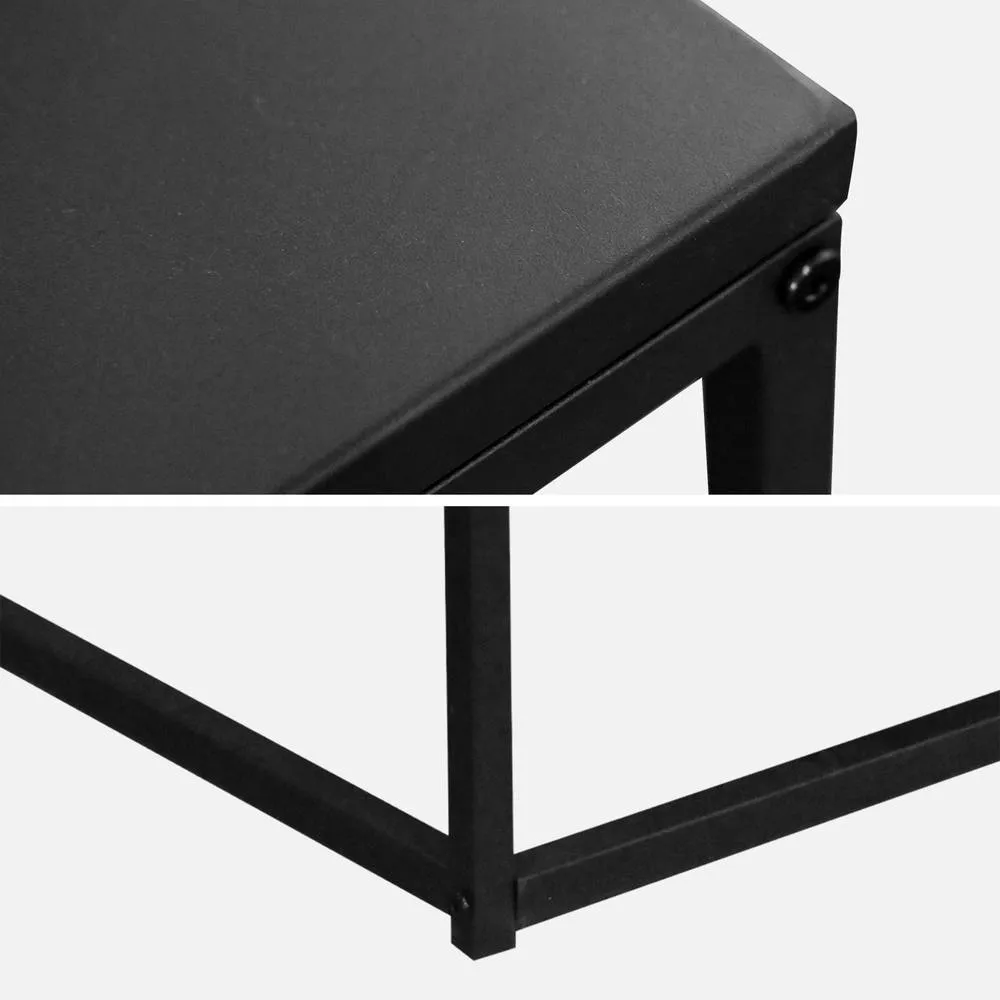 sweeek Industrial Black Metal Coffee Table 2