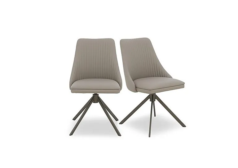 Icon Pair of Swivel Dining Chairs