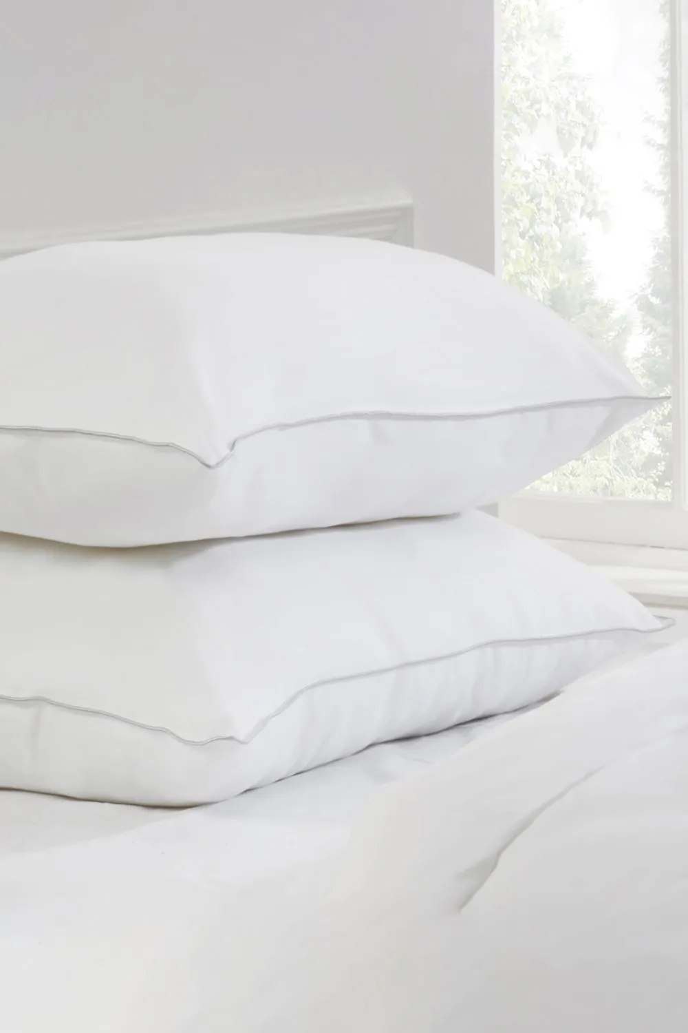 BHS All Natural Duck Feather & Down Pillow Pair in White