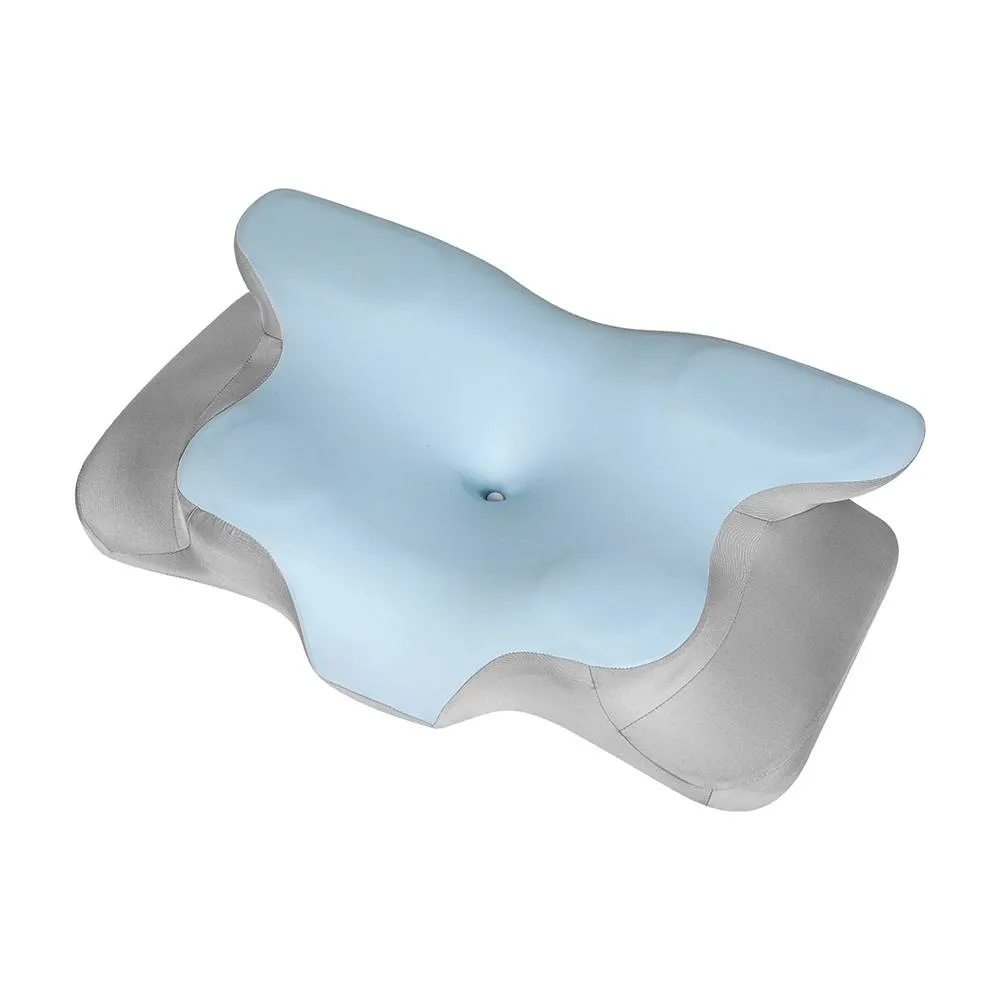 Lavio Contour Orthopedic Pillow Memory Foam Ergonomic Cervical Pain Relief in Blue