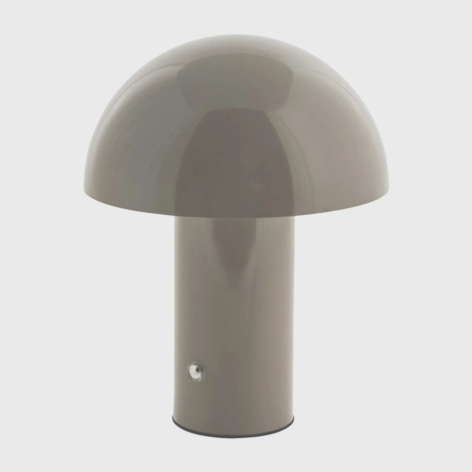 Dark Taupe Mushroom LED Lamp Metal | Barker & Stonehouse