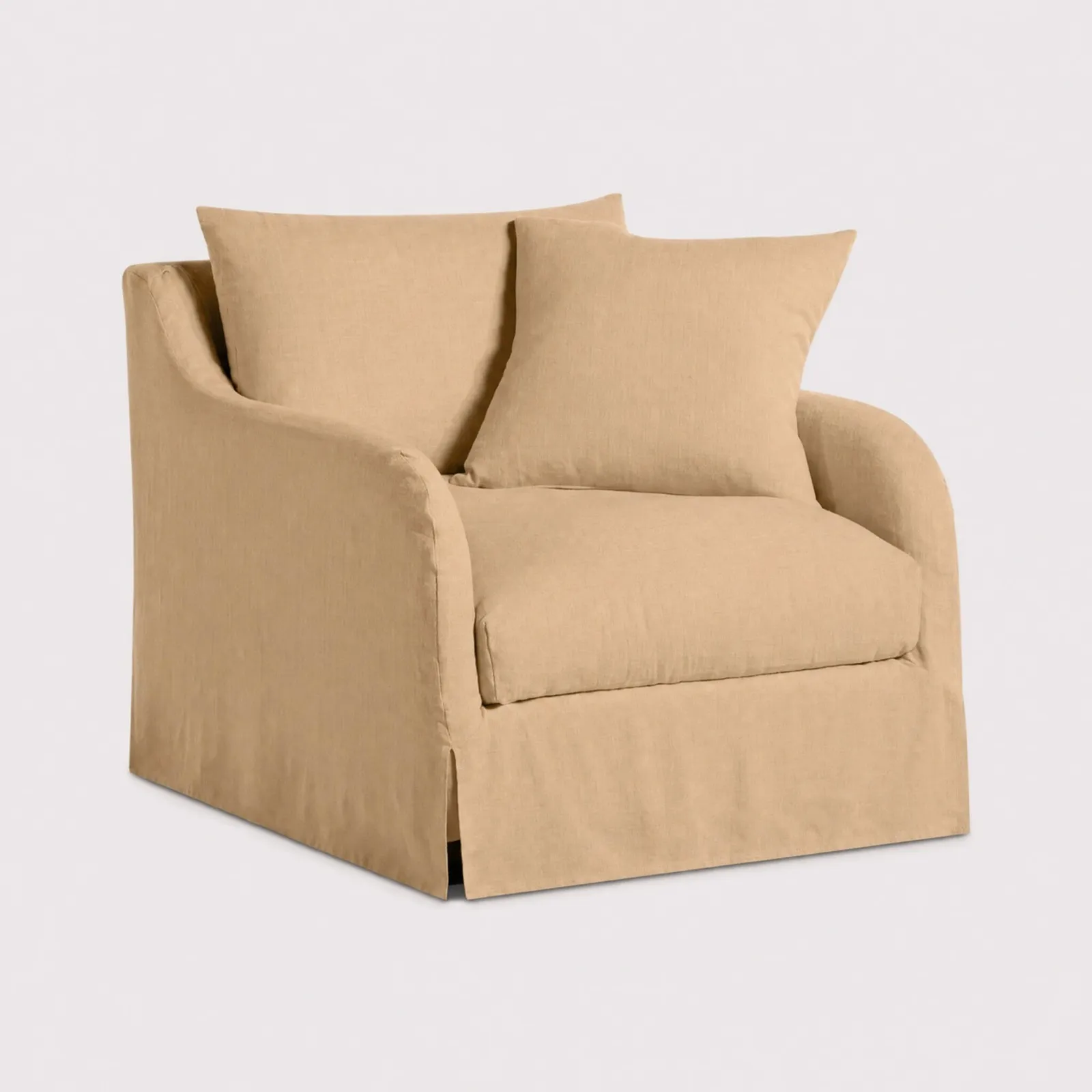 Charlbury 1 Seater Armchair, Yellow Fabric | Barker & Stonehouse 1
