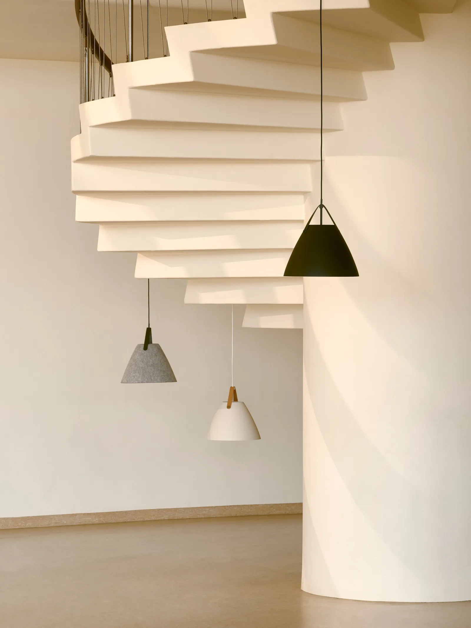 Nordlux Strap Pendant Light White Metal Dining Room E27 Mains 36cm 5