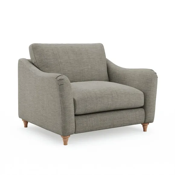 Hattie Slub Faux Linen Snuggle Sofa 6