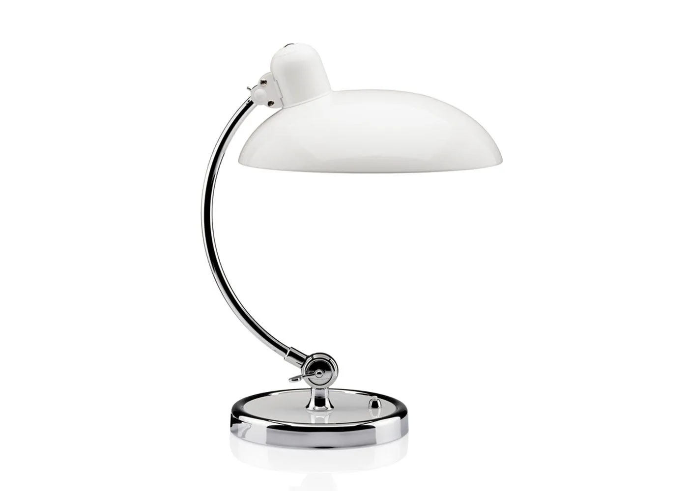 Fritz Hansen Kaiser Idell Luxus Table Lamp White & Chrome