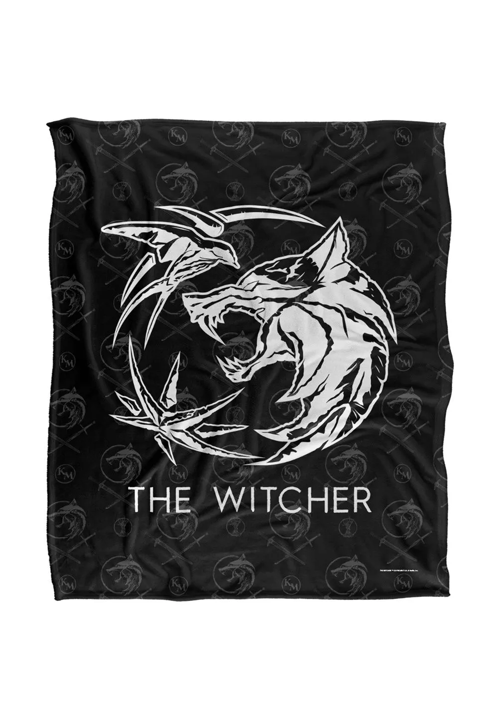 The Witcher Logo Silky Touch Super Soft Throw Blanket 152 X 127 cm in White