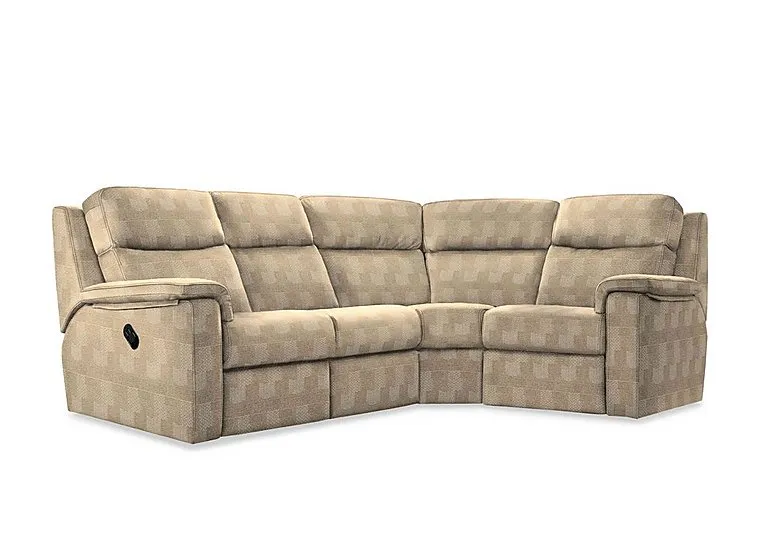 Thornbury Fabric Manual Recliner Left Hand Facing Corner Sofa - Faro Sand