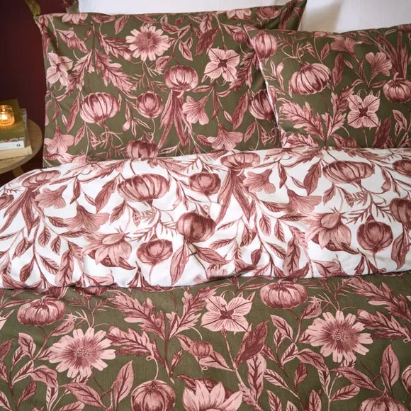 Wylder Nature Autumn Garden Polycotton Duvet Cover & Pillowcase Set 2