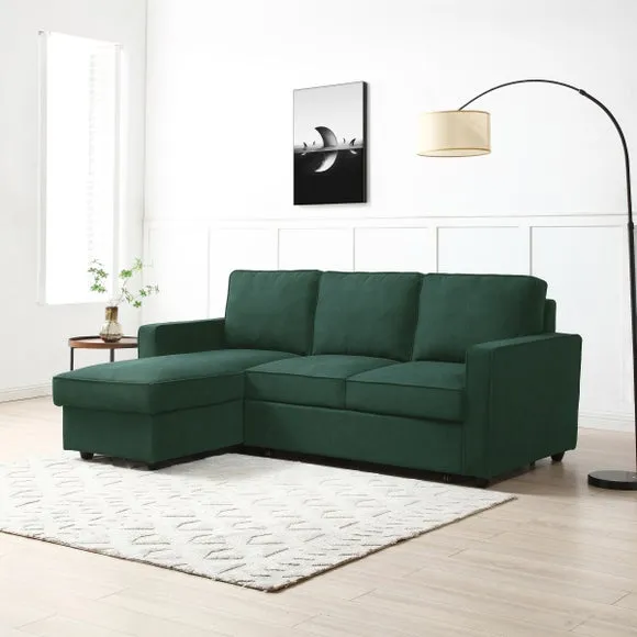 Kayden Woven Reversible Trundle Corner Double Sofa Bed 1