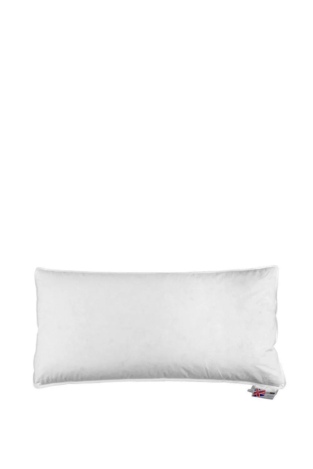 Homescapes Duck Feather & Down Euro Continental Pillow Pair - 40cm x 80cm in White 2