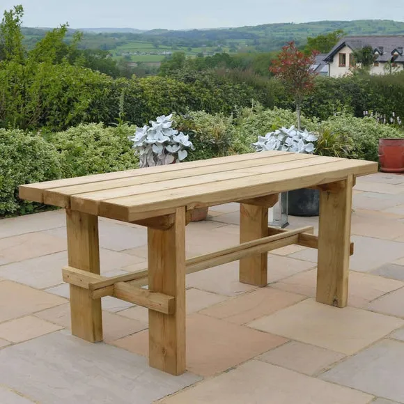 Rebecca Wooden Rectangle Garden Dining Table