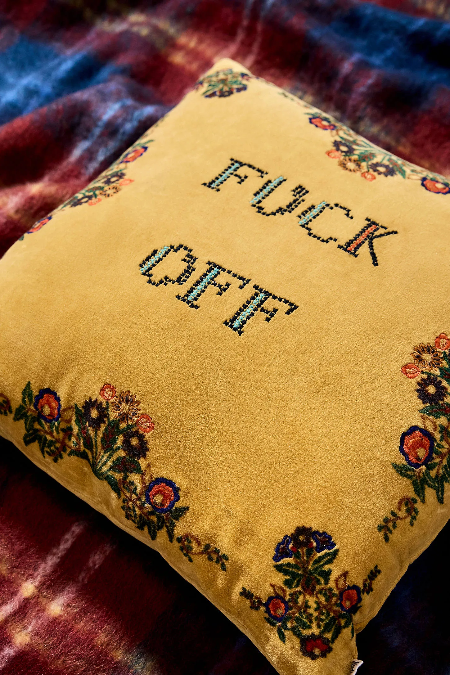 F*ck Off Cushion - Sun Yellow 2
