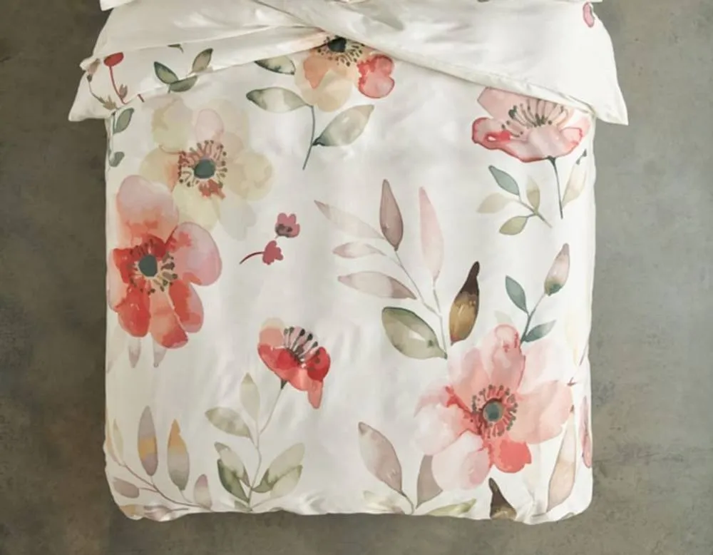 Deyongs Poppy Field Printed Cotton Sateen Duvet Set 3