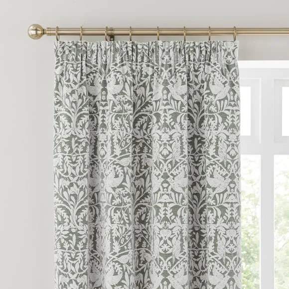 Alora Chenille Thermal Pencil Pleat Curtains 1