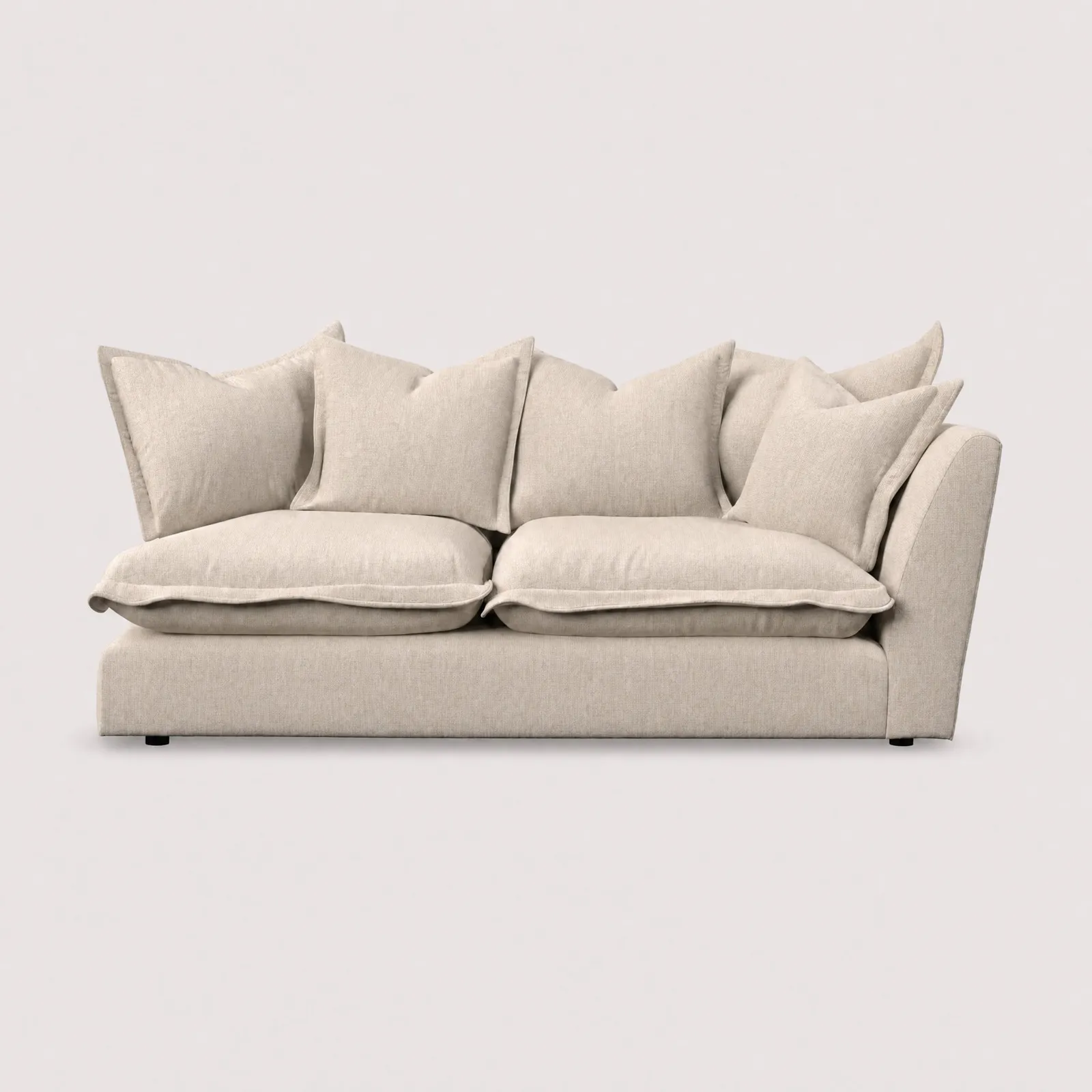 Odyssey 3 Seater With 1 Arm Right Modular Sofa, Neutral Fabric | Barker & Stonehouse 1