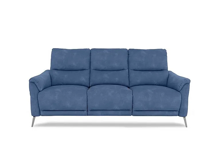Daytona 3 Seater Fabric Power Recliner Sofa with Drop Down - Dexter Wave